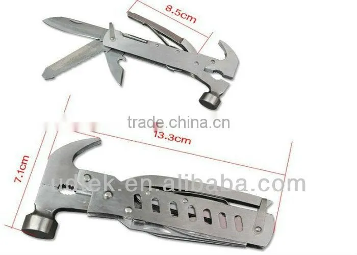 High Quality Practical Functional Tool Stainless Steel Seven-hole Hammer Pliers UDTEK01500