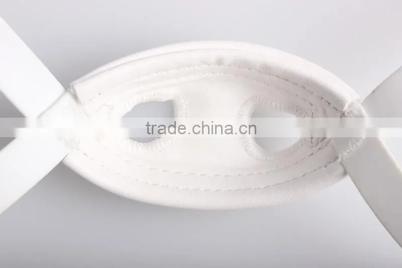 Easy Clean & pure color Football hat Chin Strap with Metal Buckle