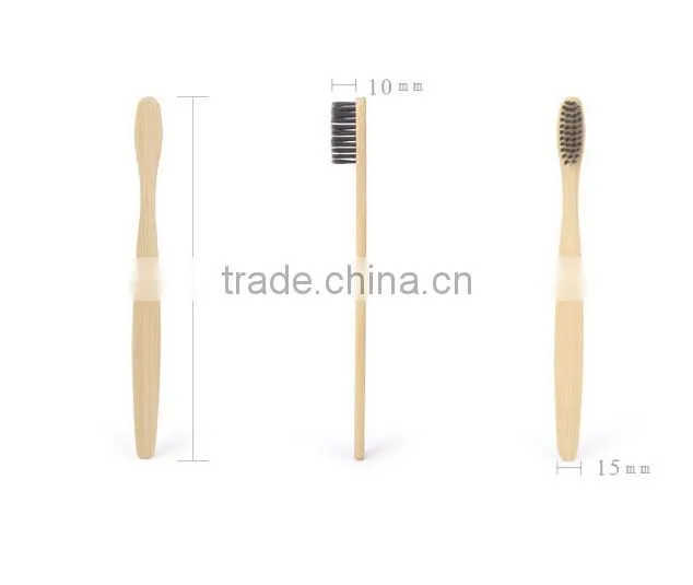 Hot sale and Natural cheap bamboo toothbrush, disposable charcoal toothbrush for hotel