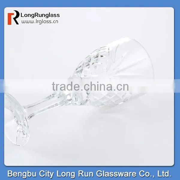 LongRun 240ml elegant shape top sale red wine glass drinking juice glass cup