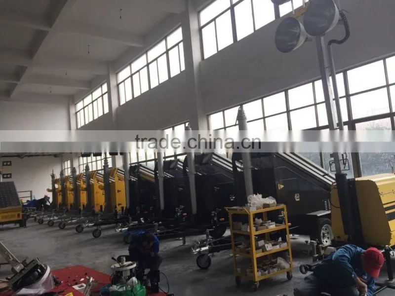 solar panel diesel generator light tower vehicle-mounted light tower