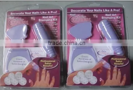professional nail art stencil stamping kit