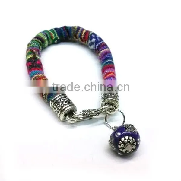 fashion bracelet embroidered fabric bracelets