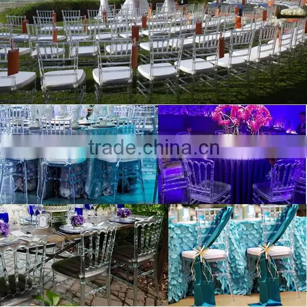Quality factory supply transparent clear resin acrylic wedding chiavari chair for wedding item: R1#