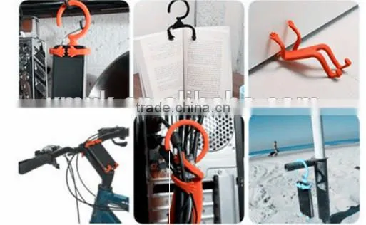 V tie silicone mobil phone holder
