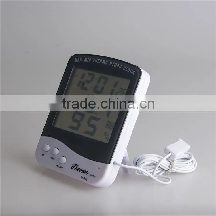 Digital Out/In digital hygro thermometer with alarm clock