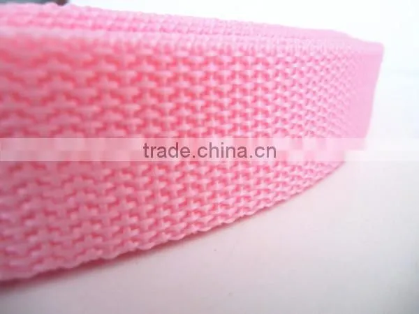 Common Pink Pure pp Webbing 1" with Vary Color FT-WB538