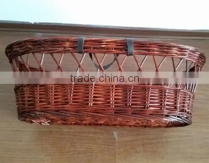 bassinet wicker baby basket / Dark wicker basket