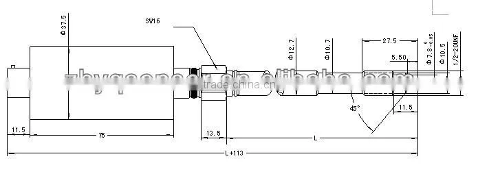 Rigid 0-10V output melt pressure sensor to replace PT460E