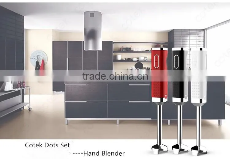 Cotek dots design top quality hand blender with CE, CB, GS, ROHS, EMC, LFGB