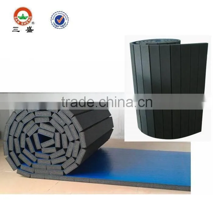 flexi roll with carpet face ,Roll up wrestling mat, cheerleading mats ,flexi roll gymnastic mats