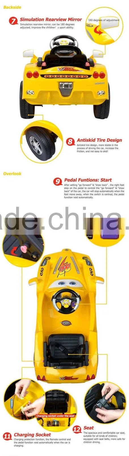 New and hot sale 4 wheels big baby car, baby riding car, remote baby car .new baby carrier,child tricycle, baby car