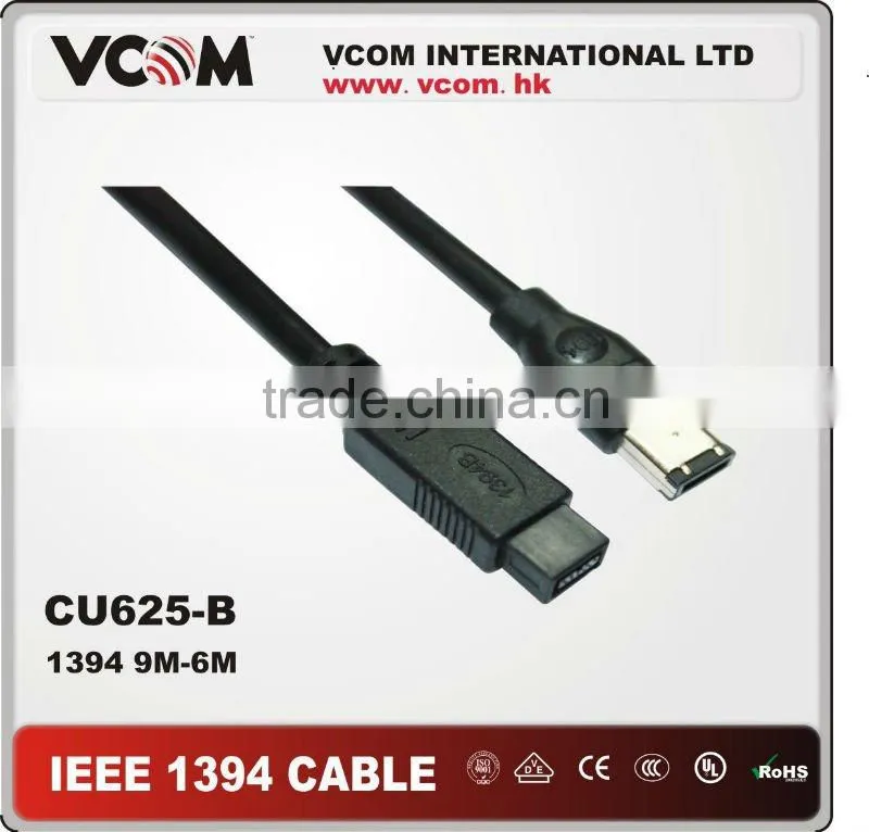 VCOM Firewire IEEE1394 9M to 4M make in China