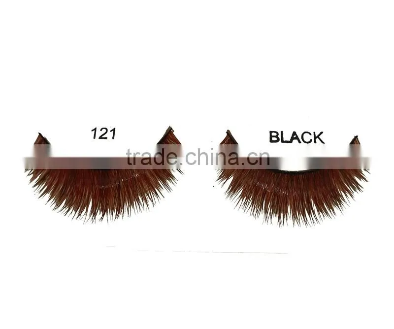 Natural Fox Fur Eyelash Full Strip False Horse Eyelashes