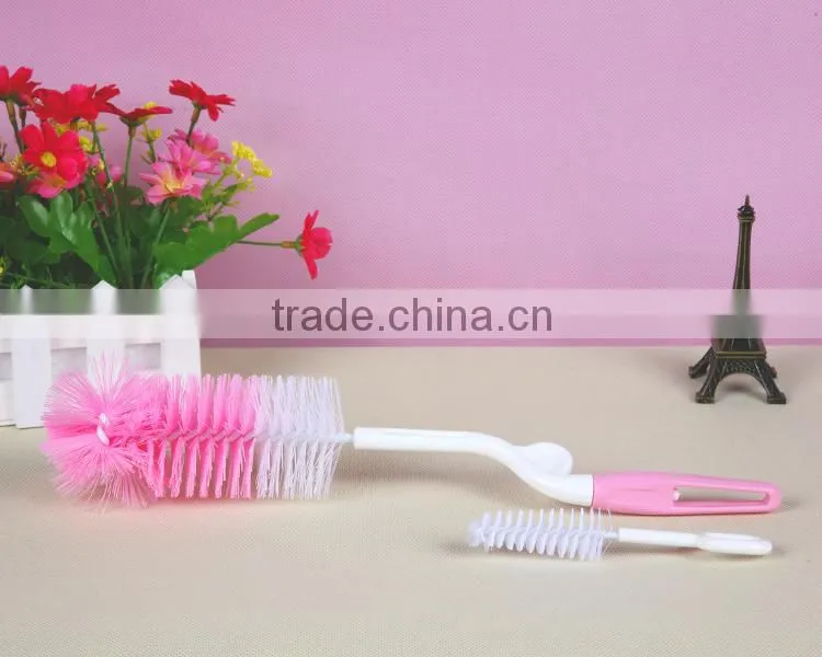 2016 easy revolving bottle and nipple baby brush set