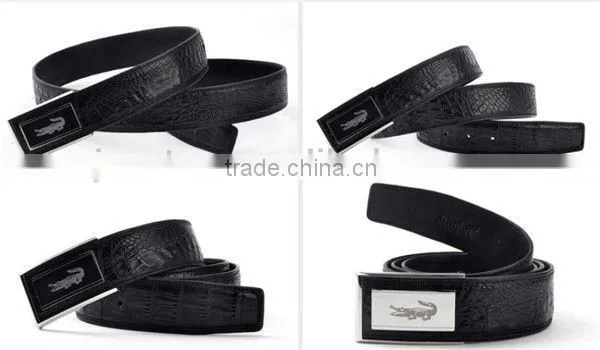 2013 Fashion Design Real Crocodile Skin Belt for Men Luxury Designer Belt