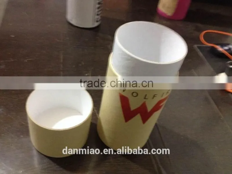 Elegant and fashion design packaging kraft paper tube for gift