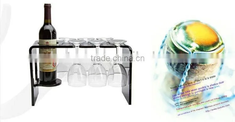 acrylic wine display rack with LED light