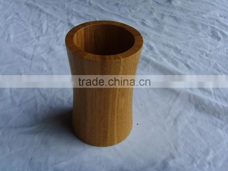 Bamboo bathroom accessories