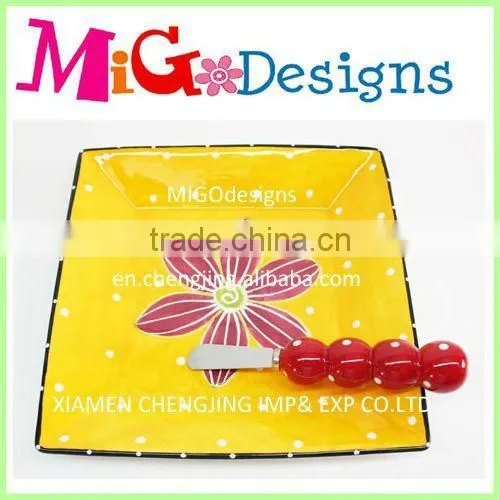 Wholesale Art Custom Ceramic Hot Selling Plate Gift With Dots