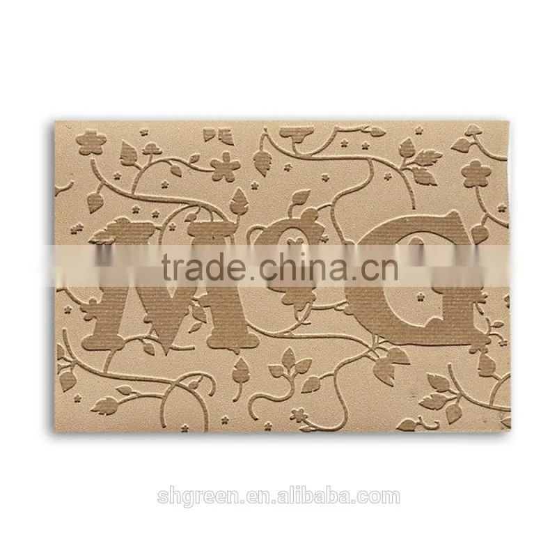 Durable genuine cowhide leather labels