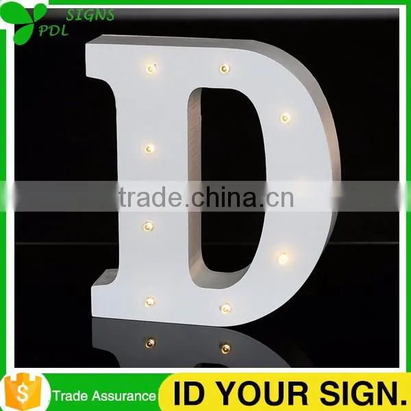 MDF Letters Alphabet Words In Led Lights