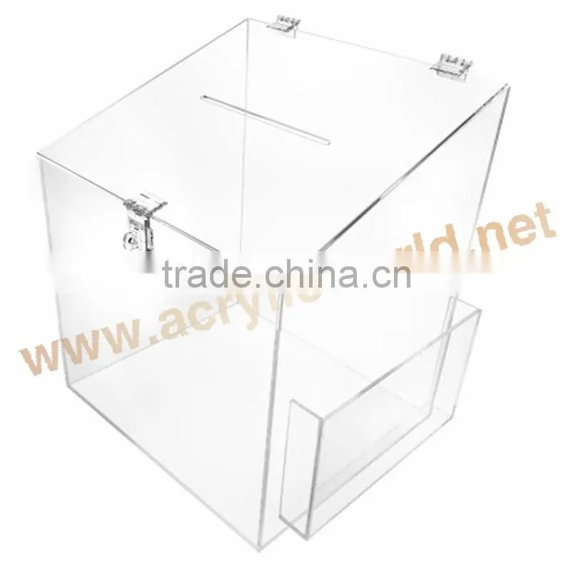 acrylic charity donation box