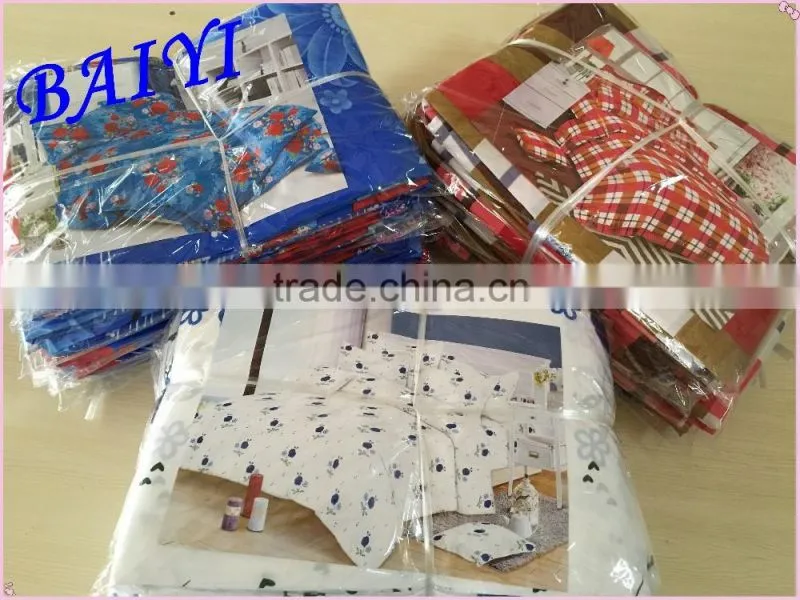70gsm brushed 100% polyester bedsheet fabric with flora pigment printing for home textile/polyester fabric to Brazil