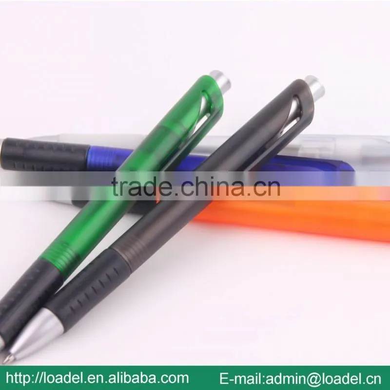 Retractable customized logo plastic pen