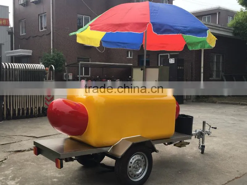 road camper hot dog churros food trailer/ top sale heavy duty food kiosk / big quantity coke food cart