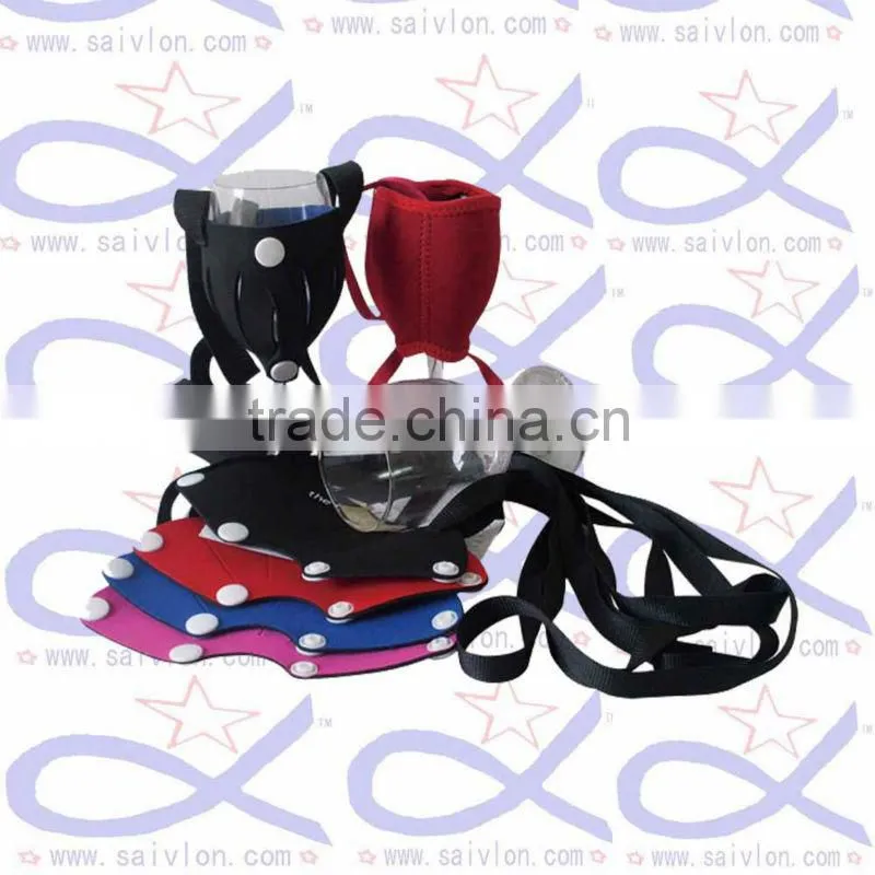 neoprene waterproof champagne glass cooler