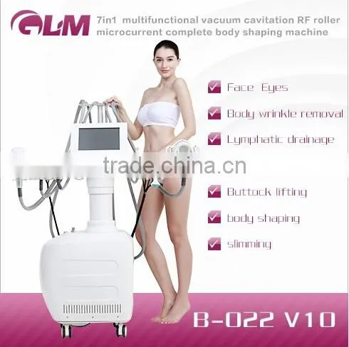 GLM HOT SALE1 7 in 1 Cavitation Vacuum RF BIO Diode Lipolaser slimming machine