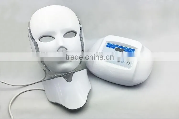 Neck and face pdt led mask acne treatment red blue purple light wrinkle remover