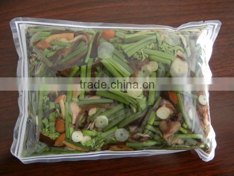 boiled mixed vegetable in 1kg plastic bag