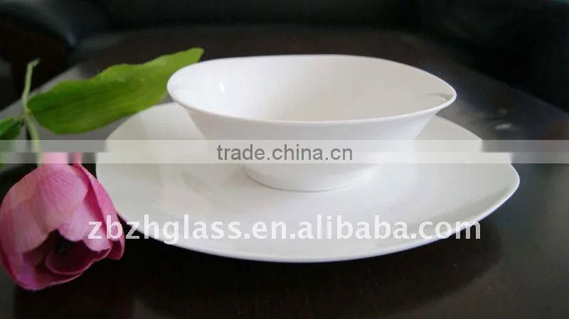 ceramic whiteware dinnerware set
