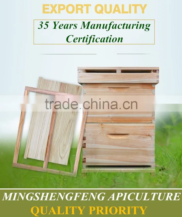 2016 hot sale natural material fir wood beehives