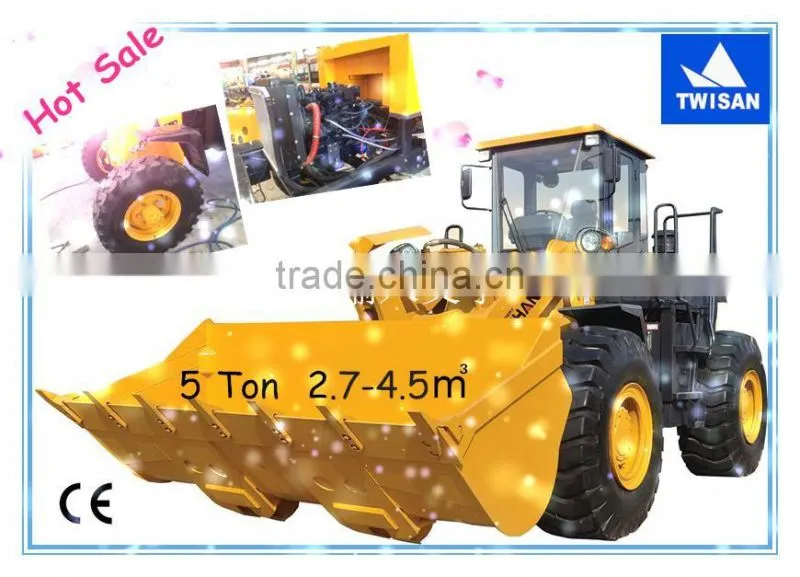 5 ton agricultural heavy machine with 2.7-4.5cbm bucket for constuction