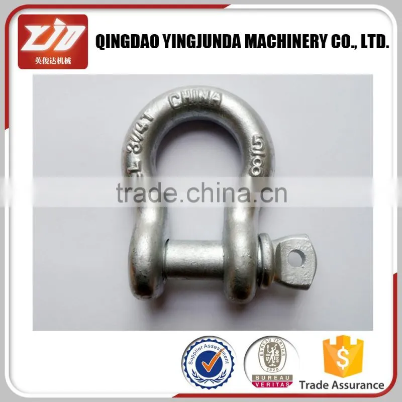 US type d shackle with safety pin