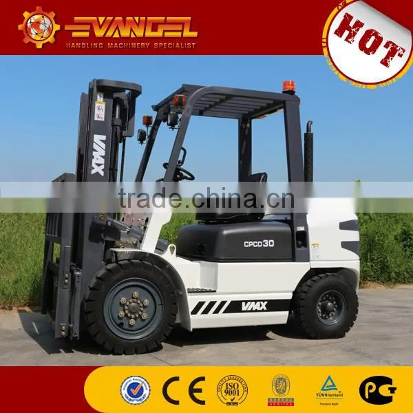 3Ton Counter Balance Diesel Forklift, chinese brand YTO/Lonking/Vmax