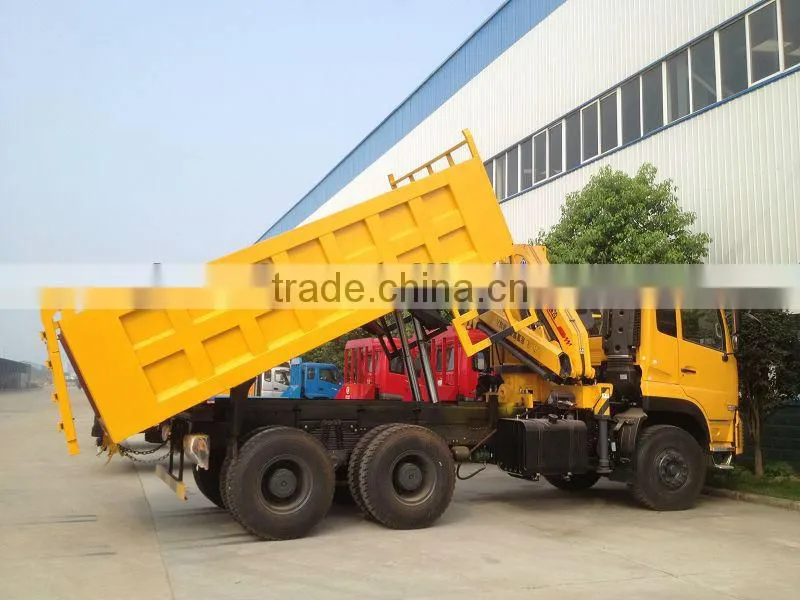 5ton Tipper truck mounted crane,dump truck with crane,tipper crane