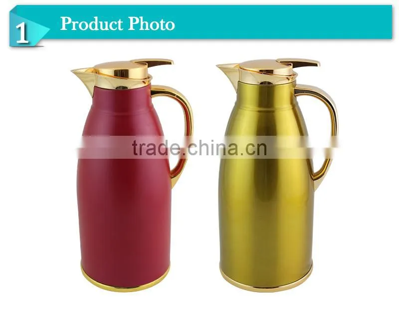 new design thermos vacuum coffee pot set inner glass(JGER-P)