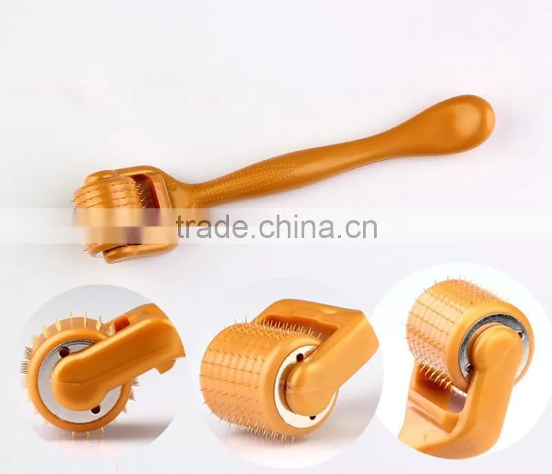 Hot sale Eye derma roller 120 needle gold Titanium Dr. roller for Personal Skin Care