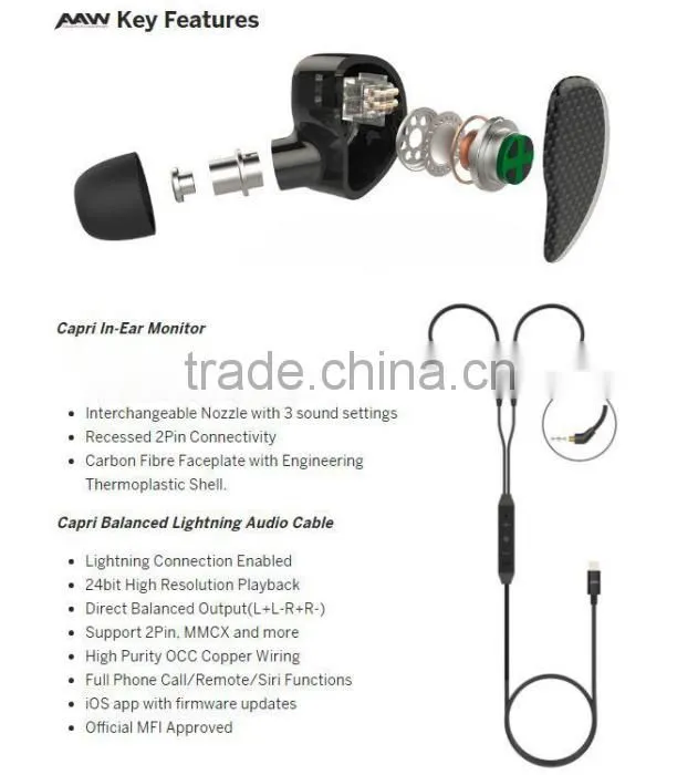 New Arrival High-eng MFI Approval Earphone For iPhone7/7 plus, Wholesale Unique In-ear Headphone Specially For iPhone 7/7Plus