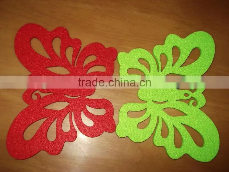 houseware felt coasters/wool felt coasters/nonwoven fabric coasters