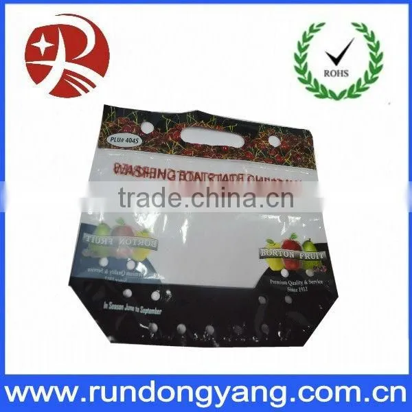 Resealable printing fruit plastic packaging bags