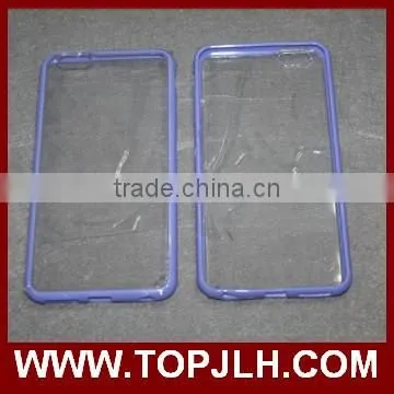 2017 Hot sell blank UV Case for Iphone 6 plus , UV transparent mobile phone case with tpu side