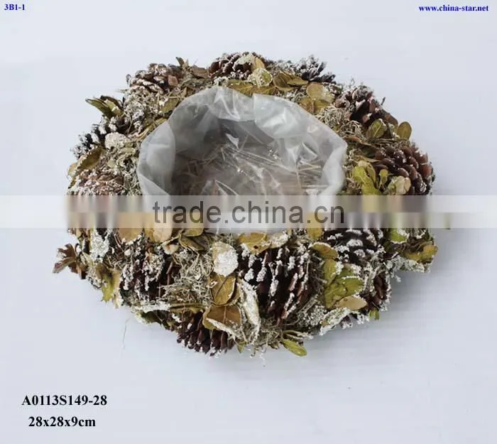 square woven planter pot indoor