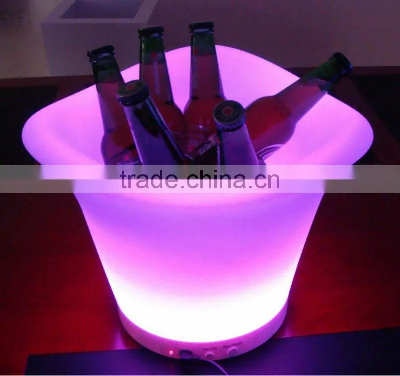led ice bucket Suppliers light ice bucket wine bucket cheap plastic
