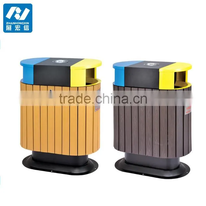 Cheap outdoor wooden waste bins
