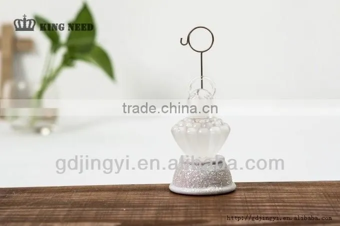 2016 Acrylic sweet girl shaped LED lighted card holder